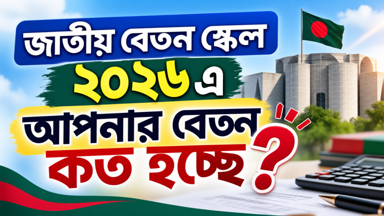 জাতীয় বেতন স্কেল ২০২৬ এ আপনার বেতন কত হচ্ছে